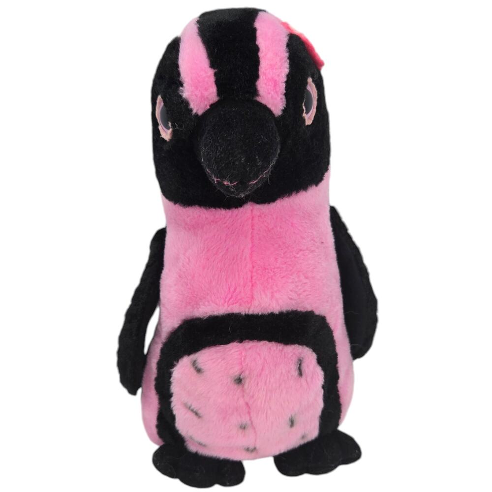 Petting Zoo Whimsical Spotted Penguin Pink Black Stuffed Animal‎ Plush Toy 12"